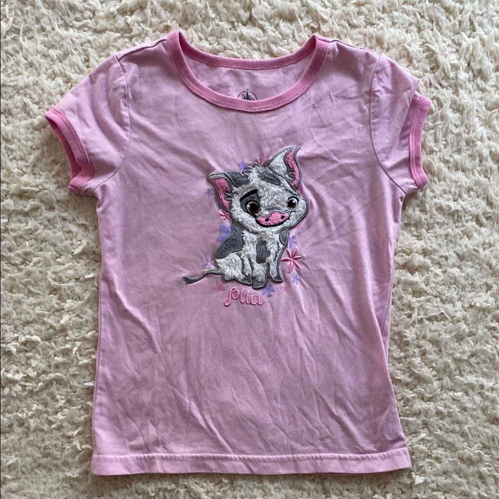 Disney Graphic T- Playful Pink Pua Short Sleeve Tee